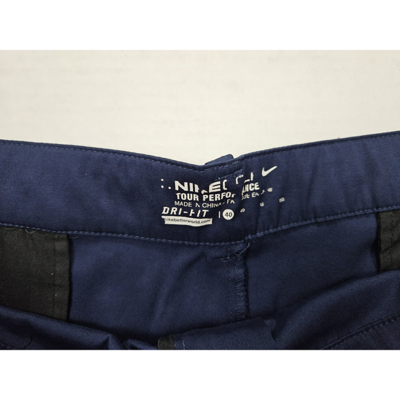 Nike Golf Tour Performance Shorts Men's Size 40 Navy Blue Dri Fit Wicking Sports - Picture 10 of 10